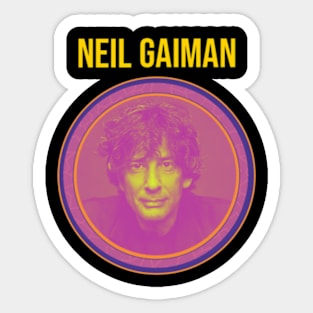 Retro Gaiman Sticker